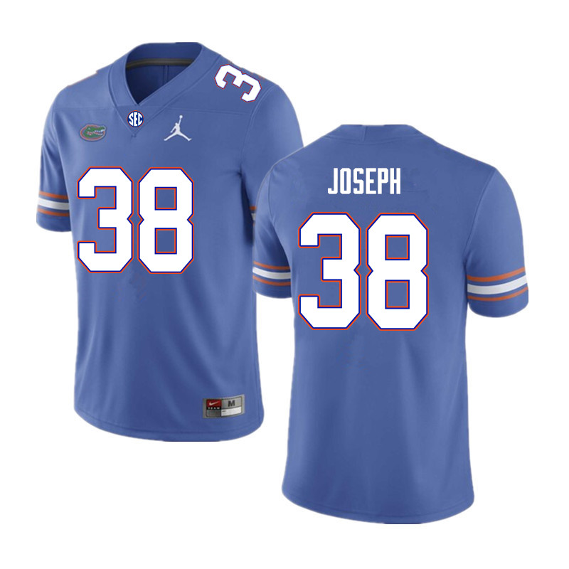 Men #38 Carlson Joseph Florida Gators College Football Jerseys Sale-Royal